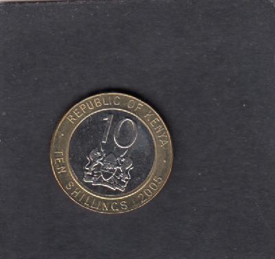 Beschrijving: 10 Shillins KENYATTA